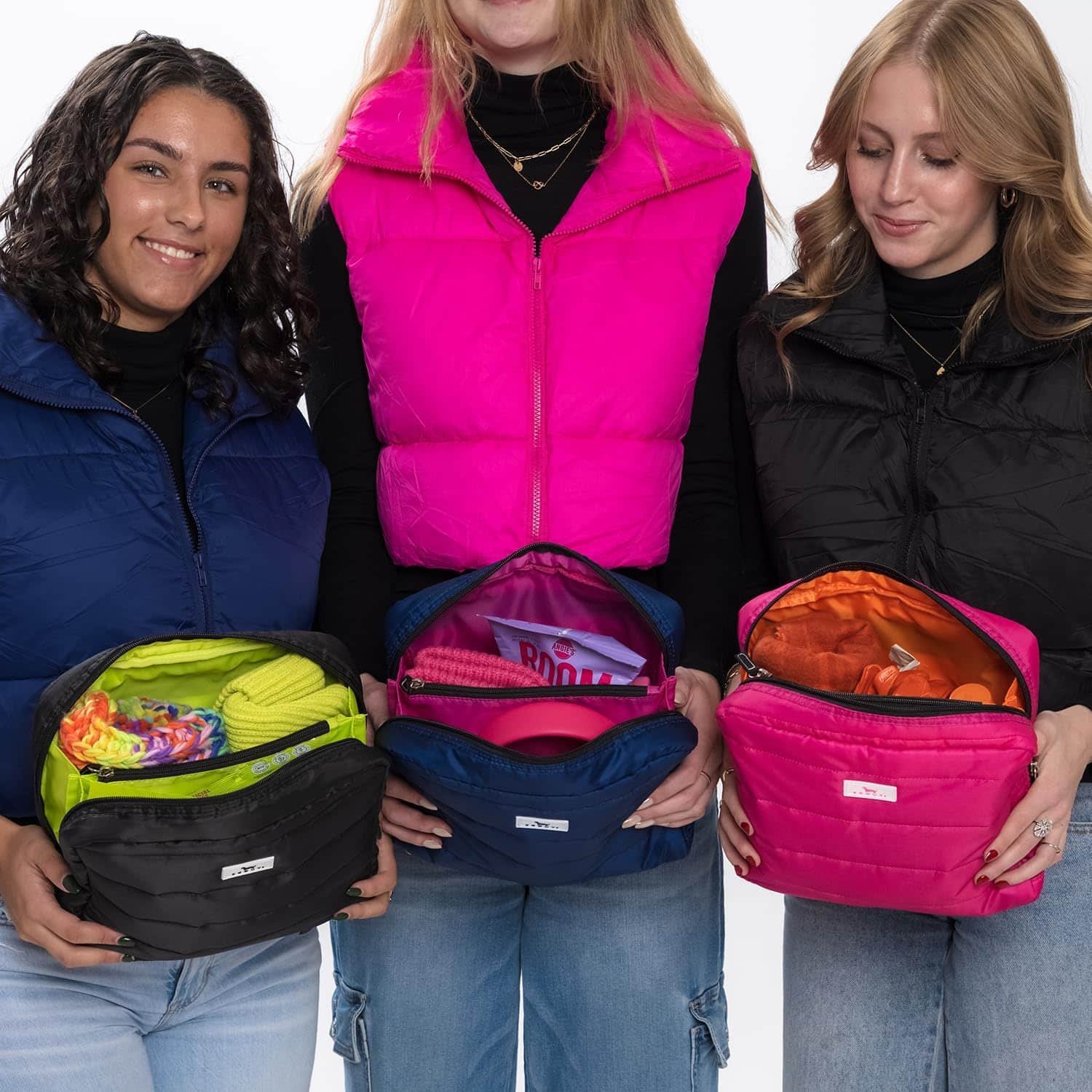 SCOUT All Inclusive Travel Organizer - Slim, Spacious, Versatile Travel Accessory with 4 Compartments (Two Zip), Durable Puffer Fabric, Highly Packable - Image 4