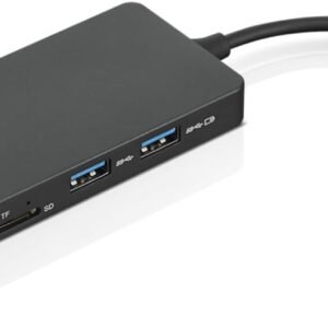 Lenovo – USB-C 7-in-1 Hub – Computer Networking Laptop Accessory – Laptop Docking Station - 4K via HDMI, 3 USB-A devices, 2 SD/TF Card Readers USB-C Power Pass Through