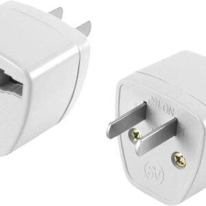 Cellet Universal Travel Adapter: Seamless Plug Conversion for International Travelers AC Wall Power Adapter to Convert China, UK, AU, EU & Other Plugs to US Plug Socket (2PACK)