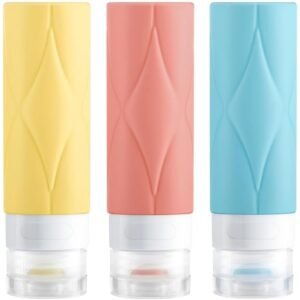 4 Pack Travel Bottles,Leak Proof TSA Approved Travel Size Containers (60ML 5PACK)