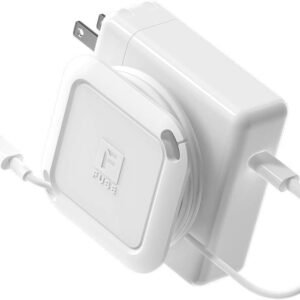 Fuse Reel The Side Kick Collapsible Charger Organizer and Travel Accessory,Usb-c, Compatible with MacBook and PC Charging Cords and Adapter Cable Management White