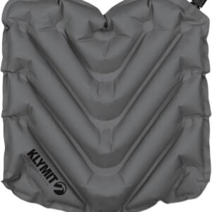 KLYMIT V Seat - Portable, Inflatable Padded Cushion Seat, Perfect for Air Travel, Camping, Backpacking and Bleacher Seats