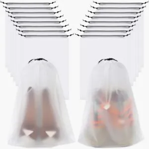 Vivinin 18 Pack Shoe Bags - 11.8in x 15.7in, Storage Bags for Packing, Travel Essentials for Men and Women