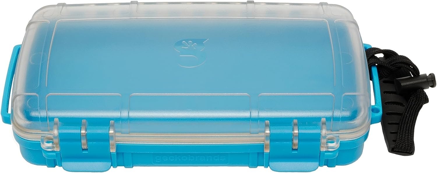 geckobrands Waterproof Dry Box with Silicone Liner – Durable, Dust-Proof, Crush-Proof Storage for Electronics and Gear