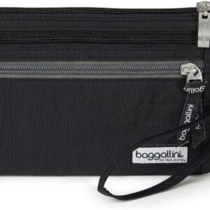 Baggallini Anti-theft RFID Currency Organizer 8"x4.25" Travel Accessory Passport Holder Money Belt Wallet w/Card Slots