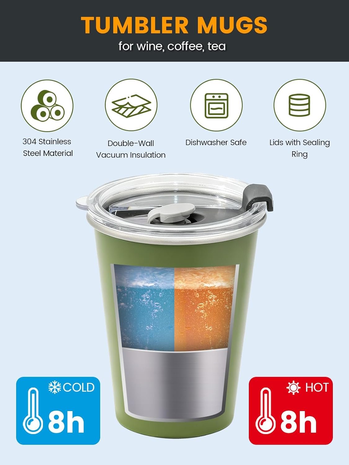 Wine Lovers Gift Set Insulated Cooler Bag Holds 2 Bottles & Includes 2 Tumblers Perfect Portable Carrier for Outdoor Adventures Ideal Birthday Christmas Valentine's Day Anniversary Gift for Women Men - Image 8