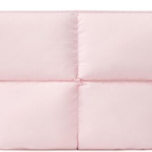 Comfyable Puffy Electronics Organizer Travel Case, Cute Tech Pouch for Women Men, Cable Storage Bag for Charger, Phone, Power Bank, Cord, Compact Tech Accessories Pouch, Light Pink