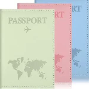 3 Pcs Passport Holder Passports Wallet Cover for Travel Passport Cover Passports Protector Essentials for Women and Men Travel Must Haves Accessories