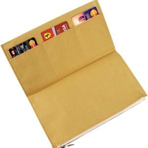 Moterm Canvas Zipper Pocket for Travelers Notebook, 1 Insert Pouch Refill for TN Accessories Standard Regular Size Paper Card Holder Storage Bag