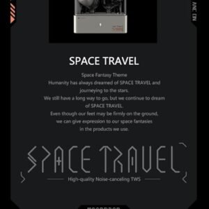 Moondrop Space Travel TWS Earphone Bluetooth 5.3 Noise Canceling True Wireless Stereo IEMs(Black)