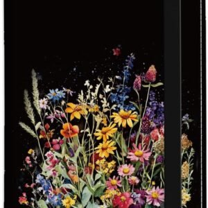 CRAFTYMELODY PU Leather Passport Holder Cover 5.9×4.3 Inch with Credit Card Slot and Boarding Pass Slot Combo Blocking Passport Holder Wallet Cover Case for Travel Boarding Essentials (Flower)