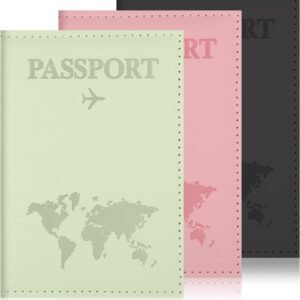 3 Pcs Passport Holder Passports Wallet Cover for Travel Passport Cover Passports Protector Essentials for Women and Men Travel Must Haves Accessories