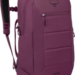 Osprey Ozone Laptop Backpack with Ventilated AirScape™ Backpanel - Lightweight Travel Backpack with 16” Laptop Sleeve - Carry-On Compatible Travel Bag for Men and Women, Moody Burgundy