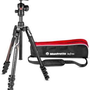Manfrotto Befree Advanced Camera Tripod Kit Compatible with Sony Alpha7 and Alpha9 Cameras, Tripod Travel Kit with Ball Head and Lever Closure, Aluminium Tripod for Camera Accessories, DSLR,Mirrorless