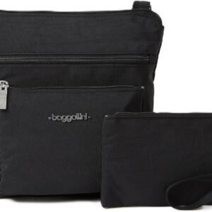 Baggallini Pocket Crossbody Bags for Women 8x8 Small Lightweight Durable Water-resistant Travel Purse W/Rfid