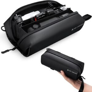 K&F Concept Carrying Case for DJI Osmo Pocket 3 Creator Combo Accessories, Portable Travel Storage Holder Carry Bag Large Capacity Protective Handbag All in One Gadget Storage Bag for Pocket 3