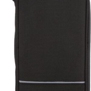 Amazon Basics RFID-blocking Passport Wallet, Passport Holder for Travel, 100% Nylon Material with Durable Zipper Closure, Zippered Pockets, Slots for Cards, 10"x5", Black, Solid