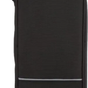 Amazon Basics RFID-blocking Passport Wallet, Passport Holder for Travel, 100% Nylon Material with Durable Zipper Closure, Zippered Pockets, Slots for Cards, 10"x5", Black, Solid