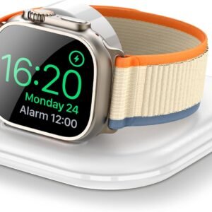 for Apple Watch Magnetic Charging Dock - Fast Magnetic Charger Stand, Compatible with Apple Watch Series 2/3/4/5/6/7/8/9/10/Ultra 1 2, Supports Nightstand Mode, Portable Design for Travel