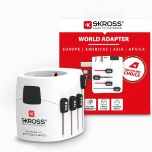 SKROSS Travel Adapter Pro 7A, White