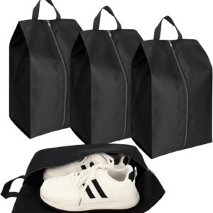 Shoe Bags for Travel, 4 Pack Large Oxford Fabric Portable Travel Shoe Bag with Zip for Storage and Packing Vacation Essentials
