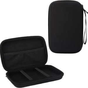 MoKo 7-Inch GPS Carrying Case, Portable Shockproof EVA Hard Shell Protective Pouch Travel Storage Bag for Car GPS Navigator Garmin/Tomtom/Magellan Devices with 7" Display - Black