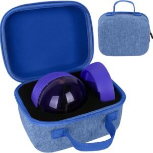 YouKnow Travel Case for Bitzee Hamster Ball Interactive Toy - Shockproof Storage Box with Custom Foam Insert & Carry Handle, Fits Electronic Pet Toy + Dock (Only Case) (Blue)