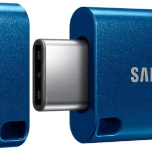 Samsung Type-C USB Flash Drive, 128GB, Transfers 4GB Files in 11 Secs w/Up to 400MB/s USB 3.2 Gen 1 Read Speeds, Compatible w/USB 3.0/2.0, Waterproof, 2022, Blue, MUF-128DA/AM