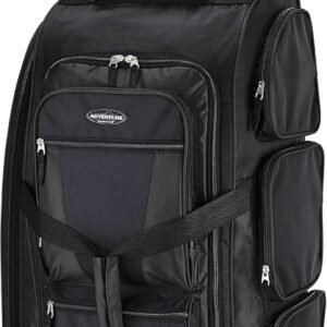 Travelers Club Xpedition 30 Inch Multi-Pocket Upright Rolling Duffel Bag