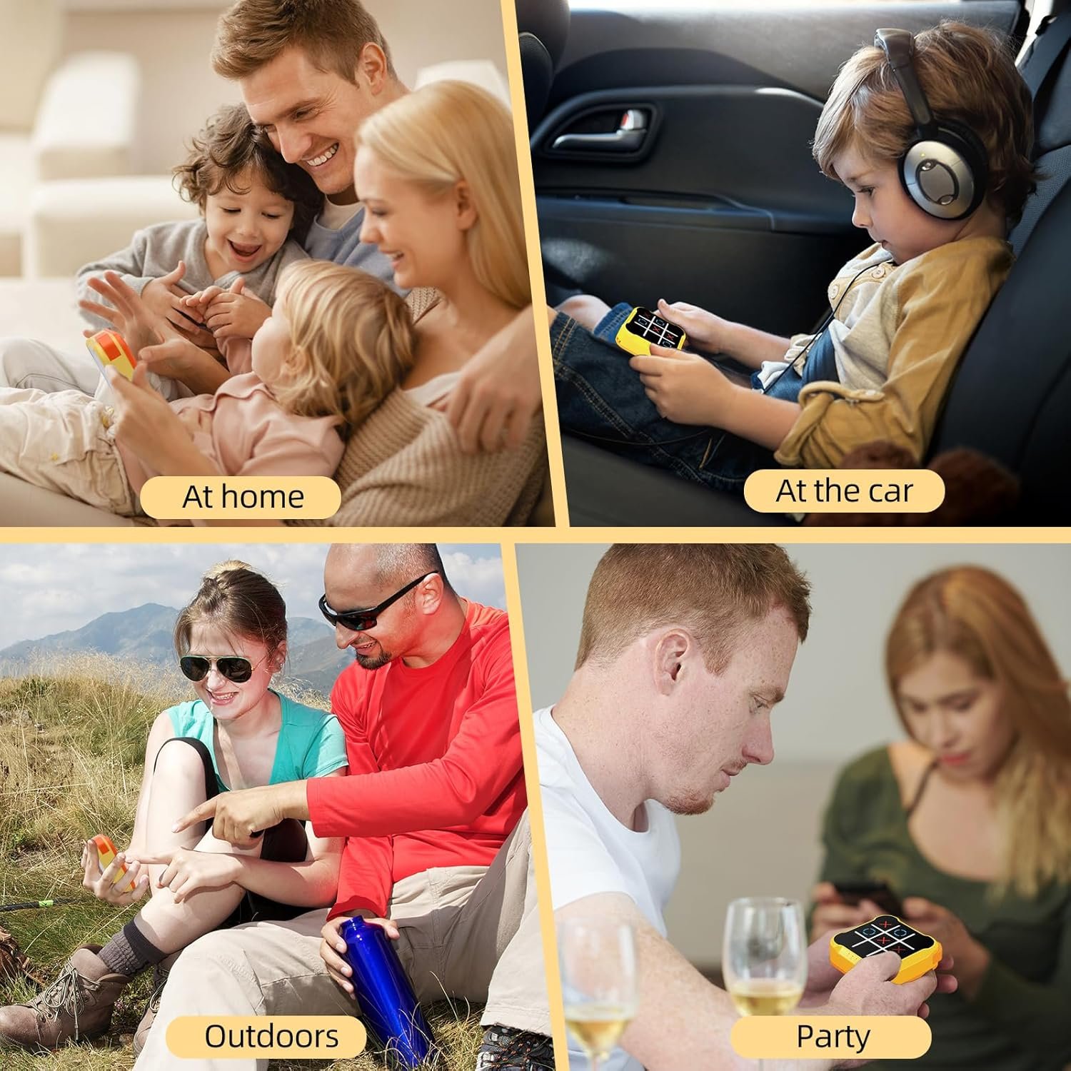 Tic Tac Toe Games for Kids: 4-in-1 Portable Sensory Puzzle Game - 6 7 8 9 10 11 12 Years Old Kids Electronic Toy for Travel Home School - Christmas Birthday Gift for Boys Girls - Image 4