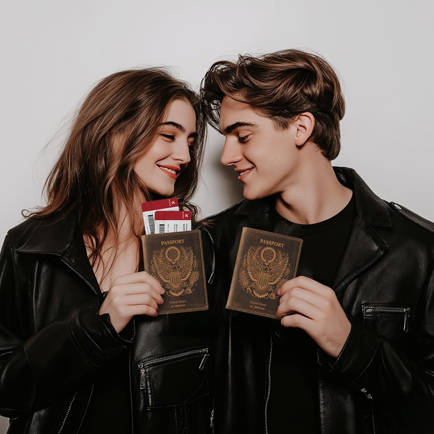 LEATHER VILLAGE Leather Passport Holder Cover – Travel Wallet with Card Slots, Vintage Passport Case for Men & Women – Cute Organizer for Travel Accessories & Documents - Distressed Brown - Image 8