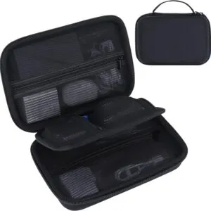 Peyyargo Electronic Organizer Travel Case for MacBook Power Adapter Chargers Cables Tech Organizer Hard Drive USB Flash Disk SD Card Cord Portable Electronics Accessories Bag - Small