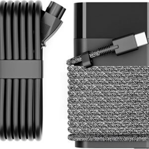 WZXHU New Slim 65W USB C Laptop Charger Compatible with HP Spectre x360, Envy, Elitebook x360, Omnibook, Pavilion, Chromebook, Elite x2 Travel Type C Power Cord Ac Adapter